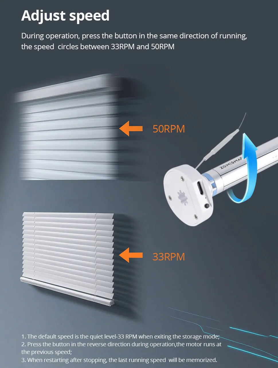 Matter Thread Rollos Motor für 25 28 mm Rohr Zemismart wiederaufladbare Vorhangmotor Homekit Alexa Google Home Smartthings – Detail 10