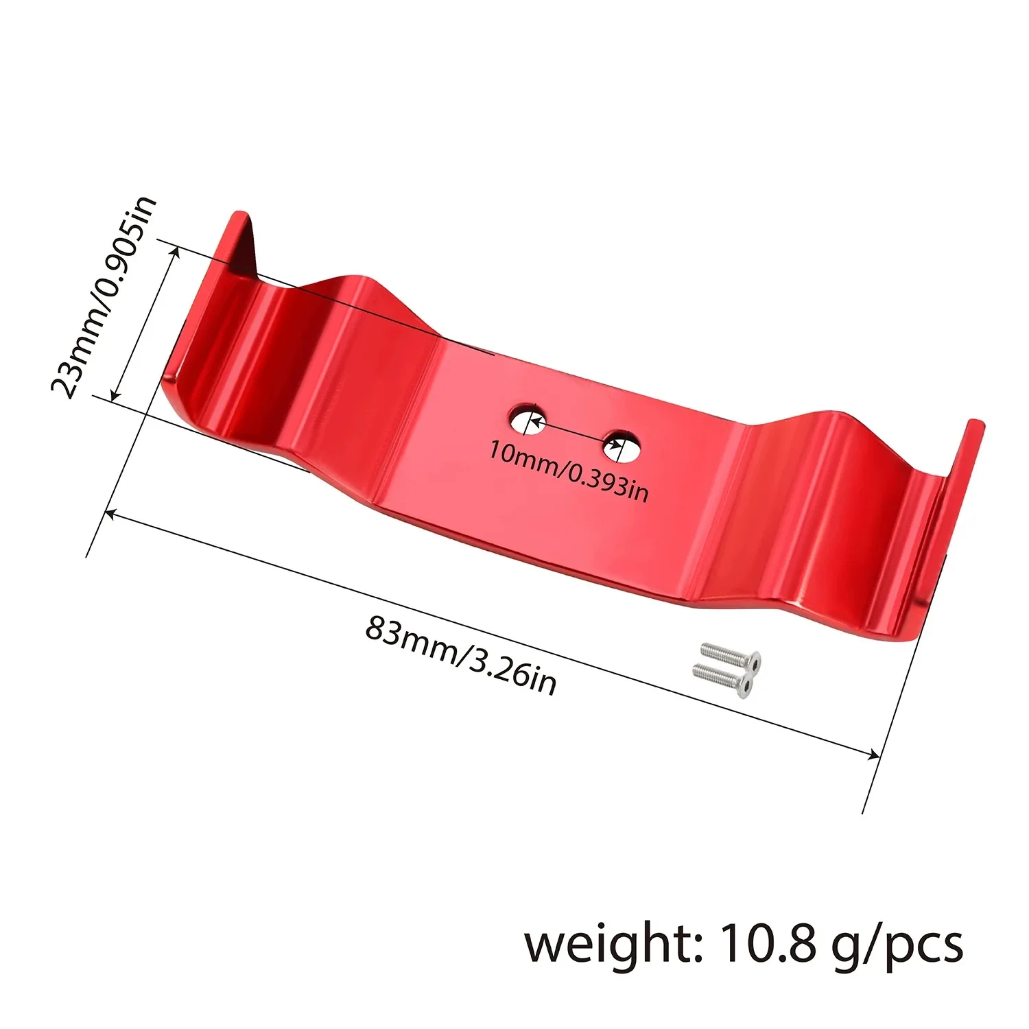 CNC アルミ合金テールフィン LOSI 1/24 Mirco-B 2WD RC カーアップグレード改造パーツ用