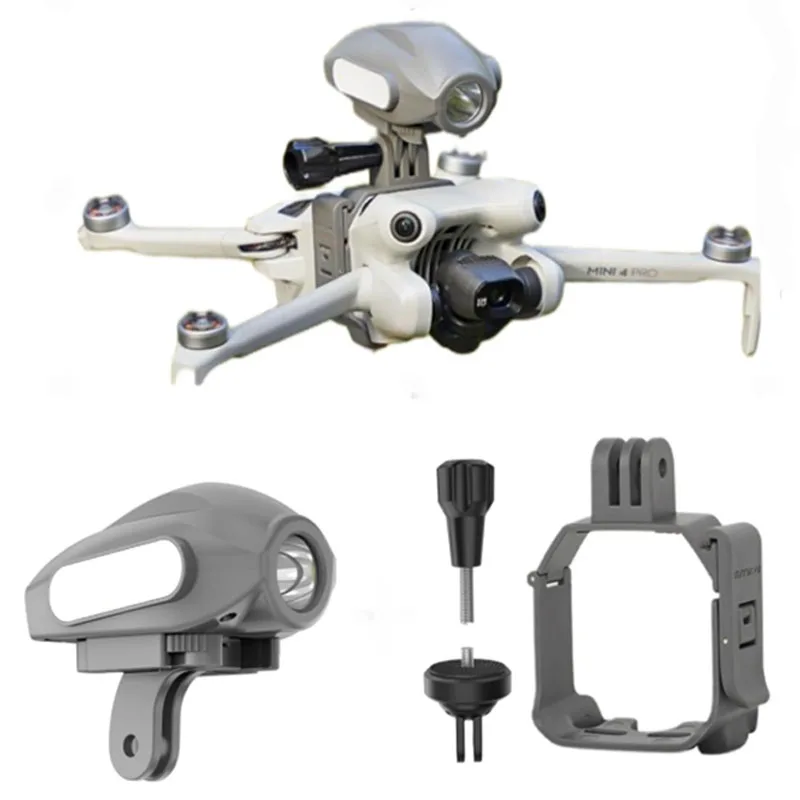 

Drone SOS Searchlight with Mount Holder Anti Collision Night Fill Light Position Light Set for DJI Mini 4 Pro Mini 4 Pro Air 3