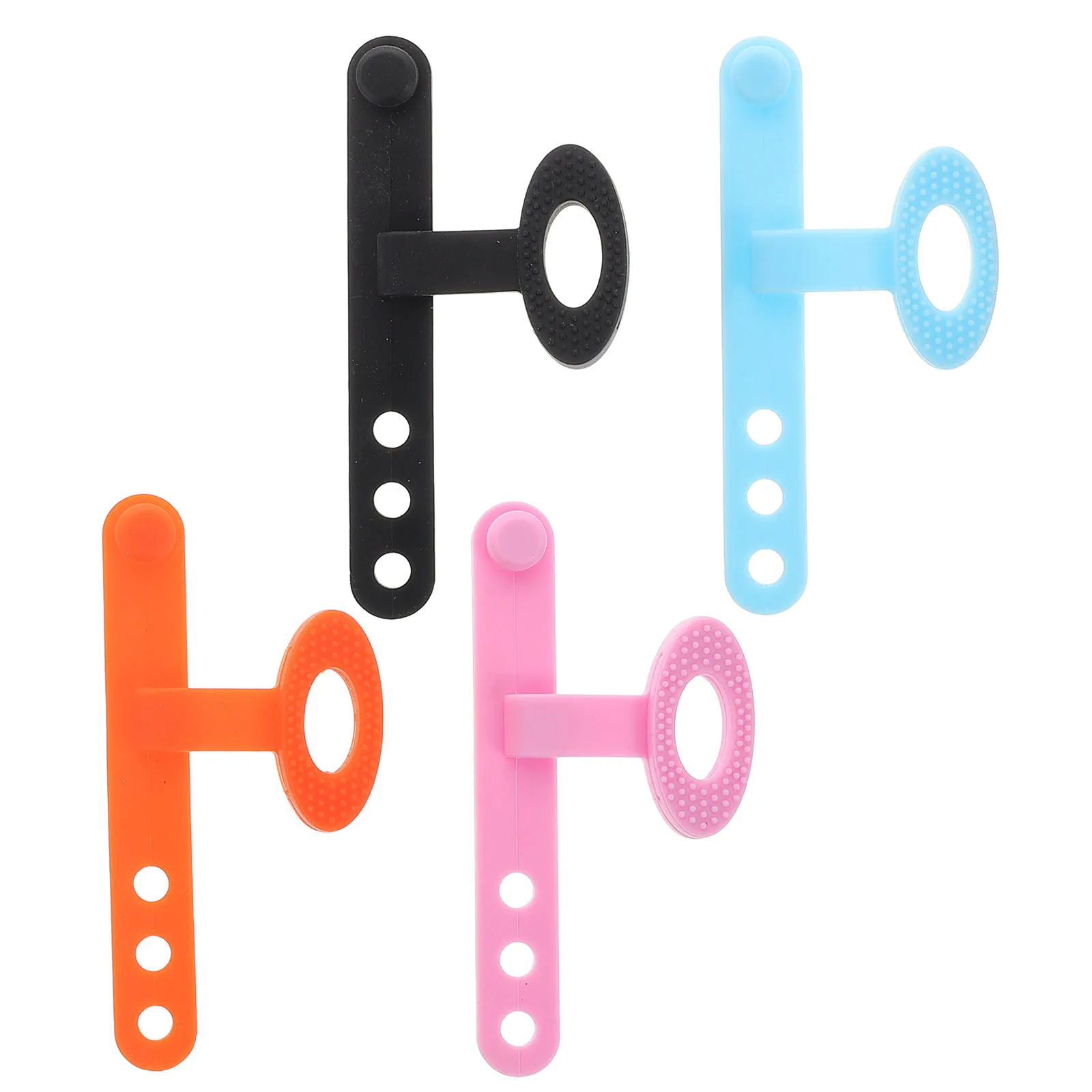 

4pcs Guitar Pick Covers Silicone Finger Sleeves Black Orange Sky Blue Pink Acoustic Electric Guitar Accessories Picks Storage