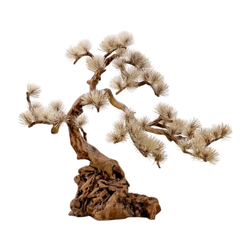 

Pure art of cypress logs, high-end hotel commercial, carved ornaments, woodwork decorative wood pendulum