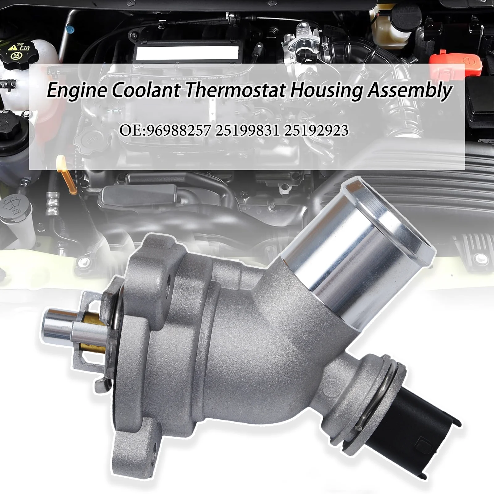 

Engine Coolant Temperature Control Valve Holder Thermostat 96988257 25199831 25192923 Suitable for Chevrolet Spark Thermostat