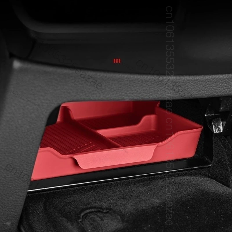 لأودي A6 A7 C8 2019 2020 2021 2022 2023 2024 صندوق تخزين سيليكون داخل السيارة ، تحت صندوق تخزين مقعد السائق #4
