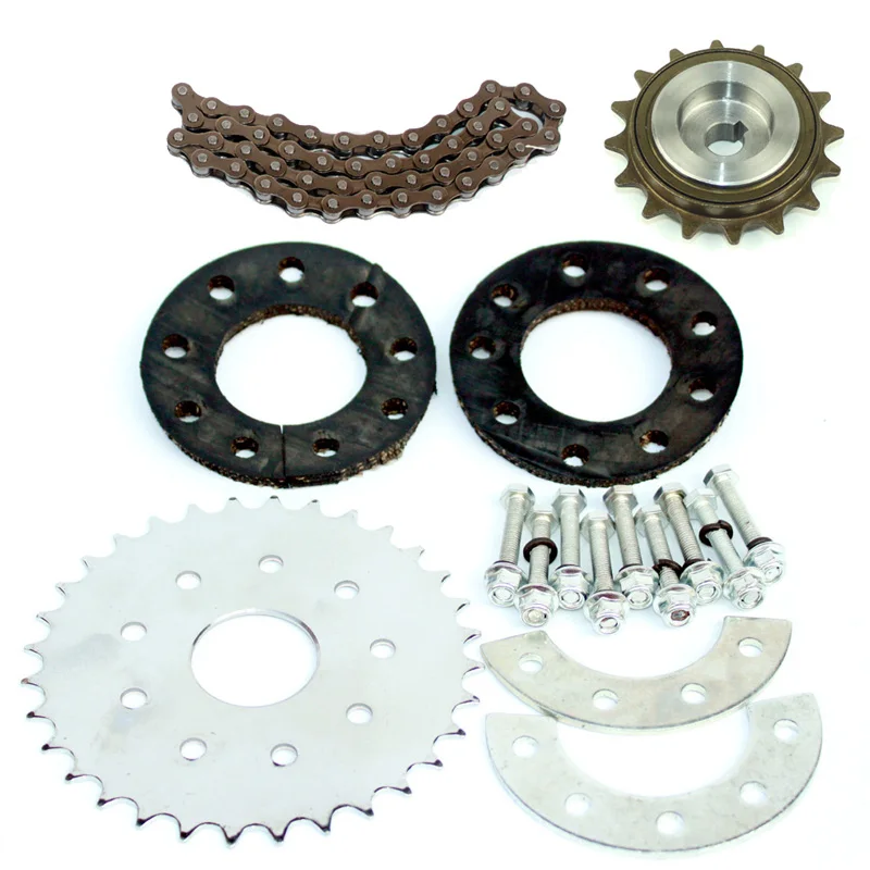 

STLF Bicycle Rear Wheel 48L Chain 32T Sprocket Chain Wheel Set Single Speed Bmx 16t Freewheel