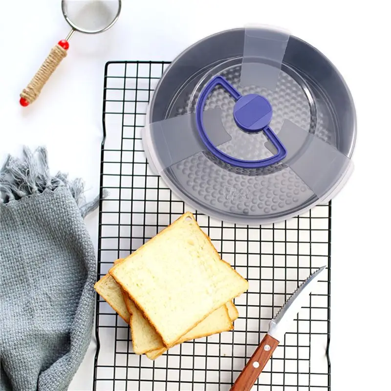 Easy Use 3-Piece Round Springform Cake Tin Set With Lid, Non-Stick & Removable Base For Baking