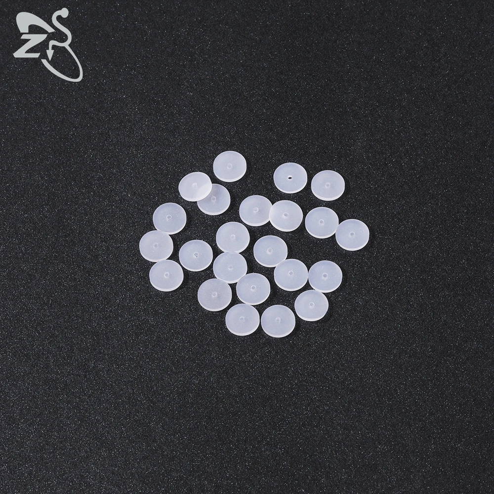 ZS 6-200 teile/los Silikon Piercing Heilung Scheiben Set Flexible Anti Hyperplasie Flache Klare Medizinische Silikon Disc 3/5/7/9 MM – Detail 7