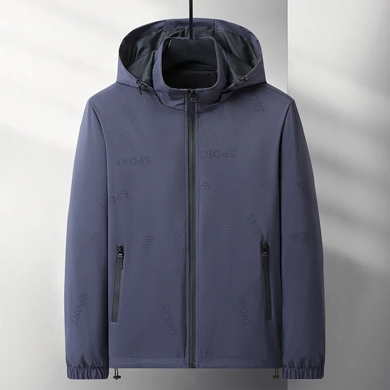 

Свободная повседневная куртка с капюшоном, мужская ветрозащитная съемная шапка, Тренч, осенний треккинг, пеший туризм, водонепроницаемая уличная ветровка, кардиган