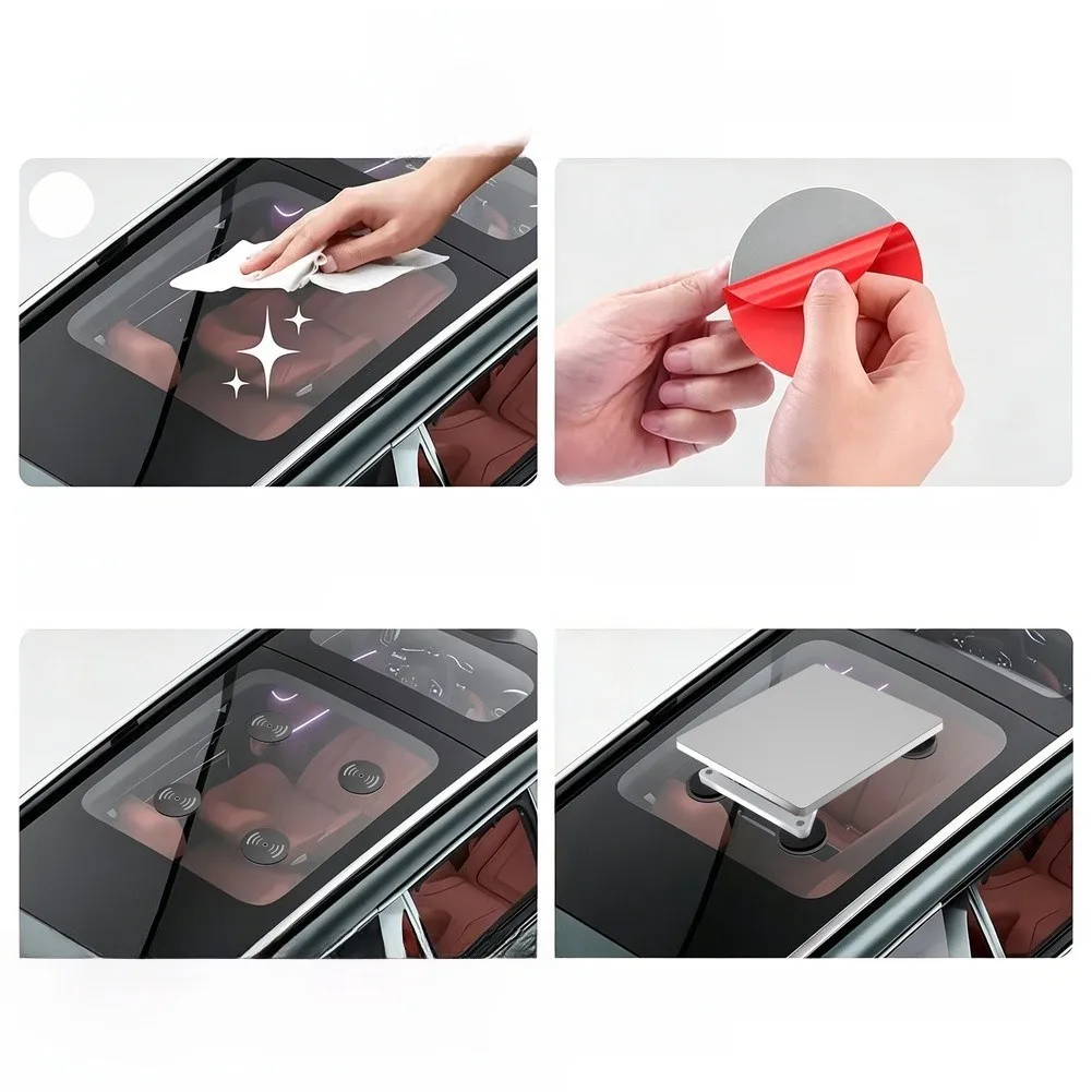 Aluminum Roof Bracket Magnetic Roof Pads For Highway Driving Waterproof Metal Construction Rust-resistant Coating