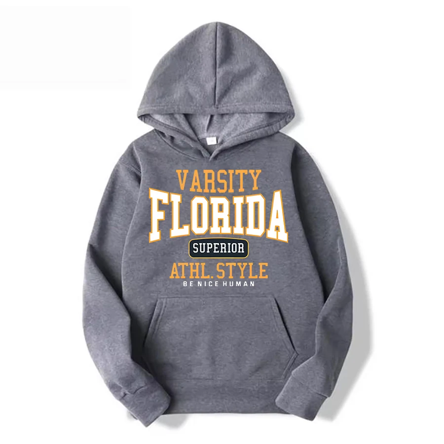 سويت شيرت برقبة دائرية وأكمام طويلة مع قبعة مطبوعة كاجوال دافئة وأنيقة الوزن الثقيل (وزن القماش 220–320 جم/م2)