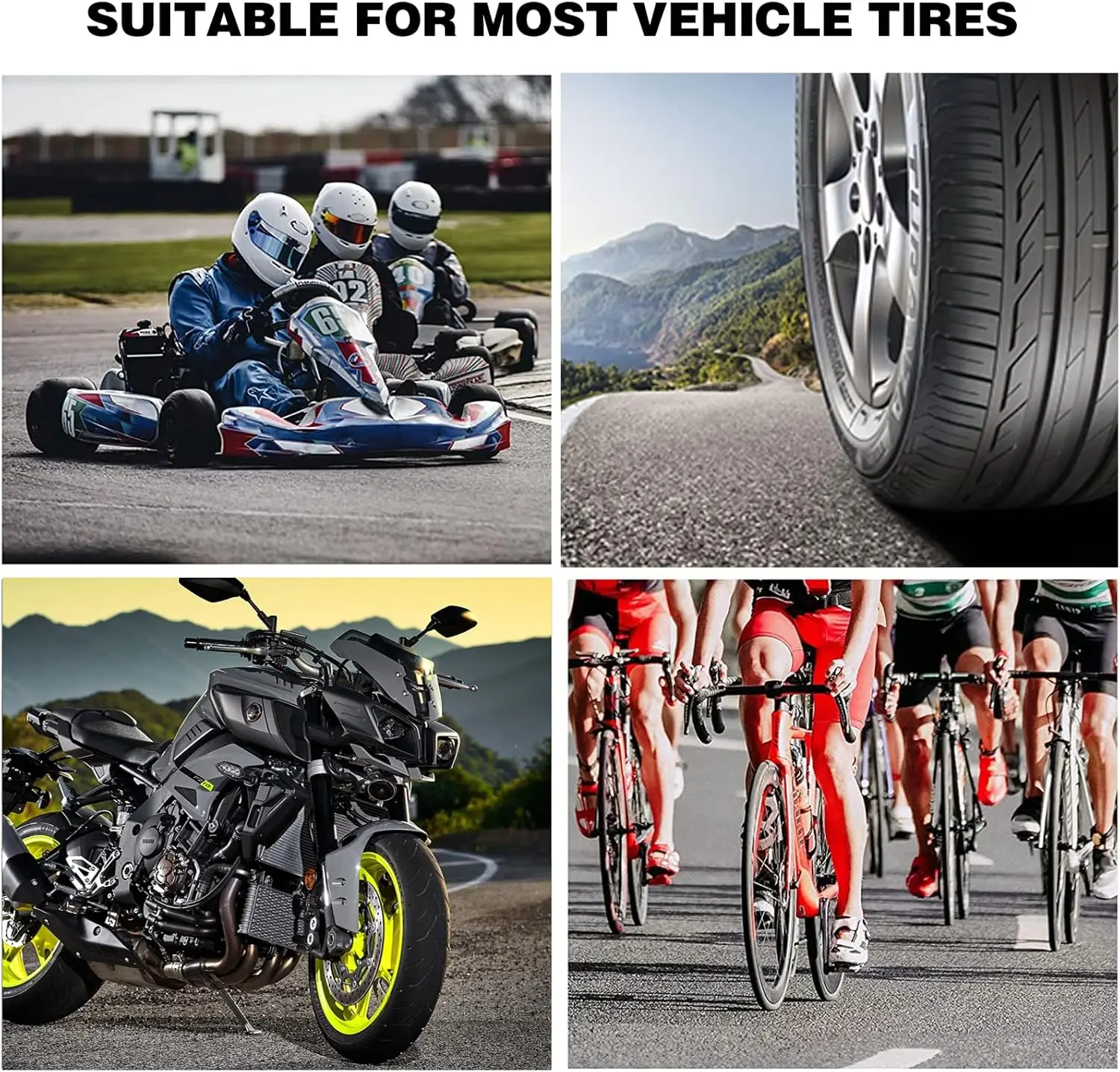 10 Pieces Rubber Nail for Bike Tires, Rubber Nails for Tire Repair, Vacuum Tire Repair Nails with Screwdriver, Tire Repair Kits