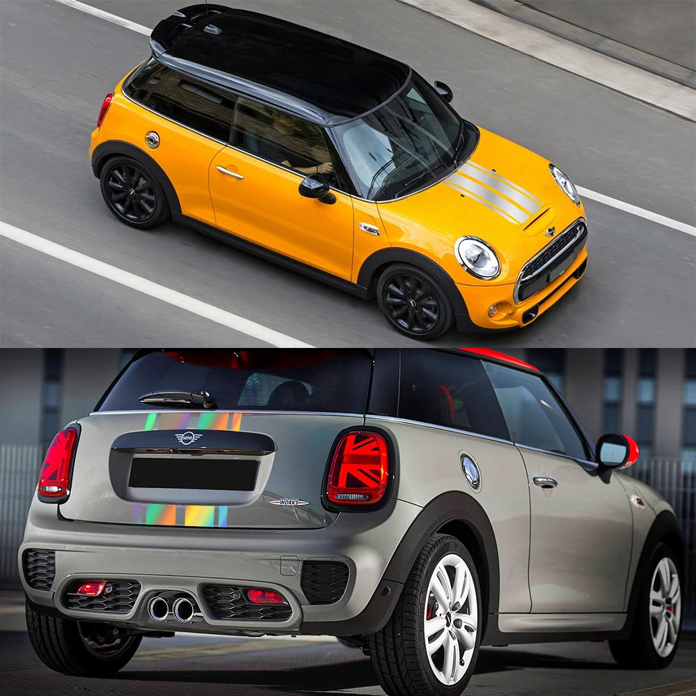 ملصق غطاء غطاء السيارة من الفينيل ، مجموعة شارات زخرفية ، إكسسوارات خارجية للسيارات ، Cooper Mini S JCW F56 ، 4 من كل مجموعة