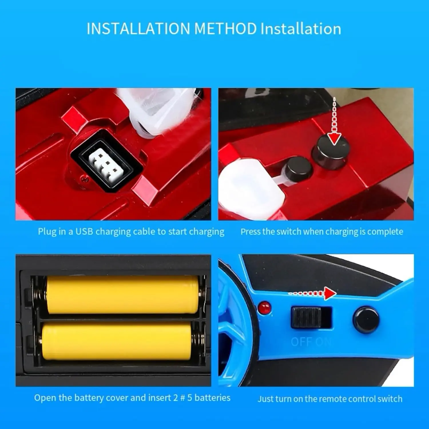 원격 조종 보트 호버크라프트 14세 이상 소년 초보자용 RC 수륙양용 선박 15km/h 듀얼 모터 얼음 위에서 걷기 가능 4W