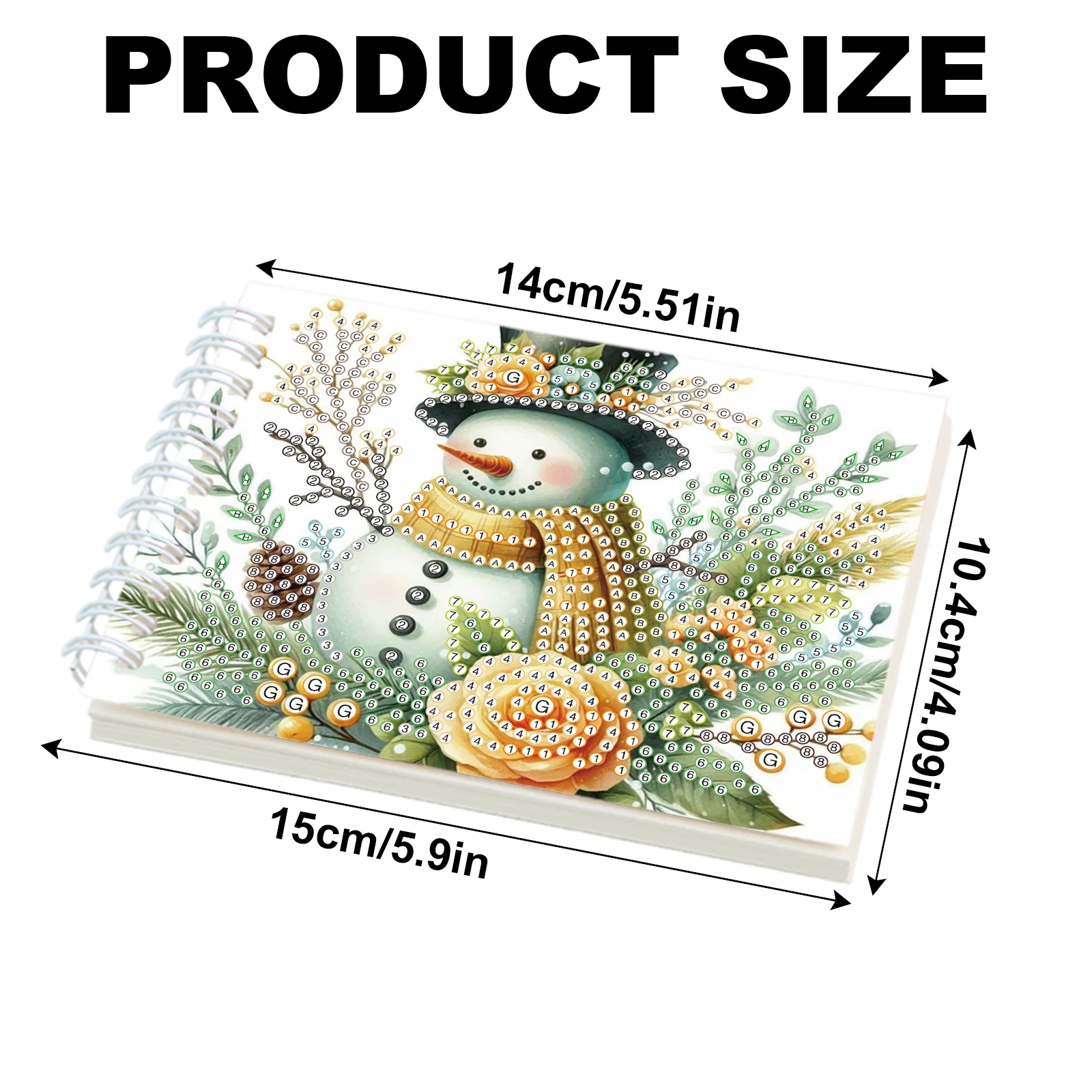 2PCS Diamond Art painting Spiral Mini Sketchbooks,Animal Theme Special Shaped Diamond Art Notebooks Kit for Office festival Gift - view 2