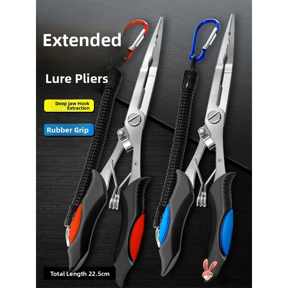 

Многофункциональные рыболовные плоскогубцы для извлечения крючков с удлиненными губками, для глубокого захвата рыбы, из нержавеющей стали