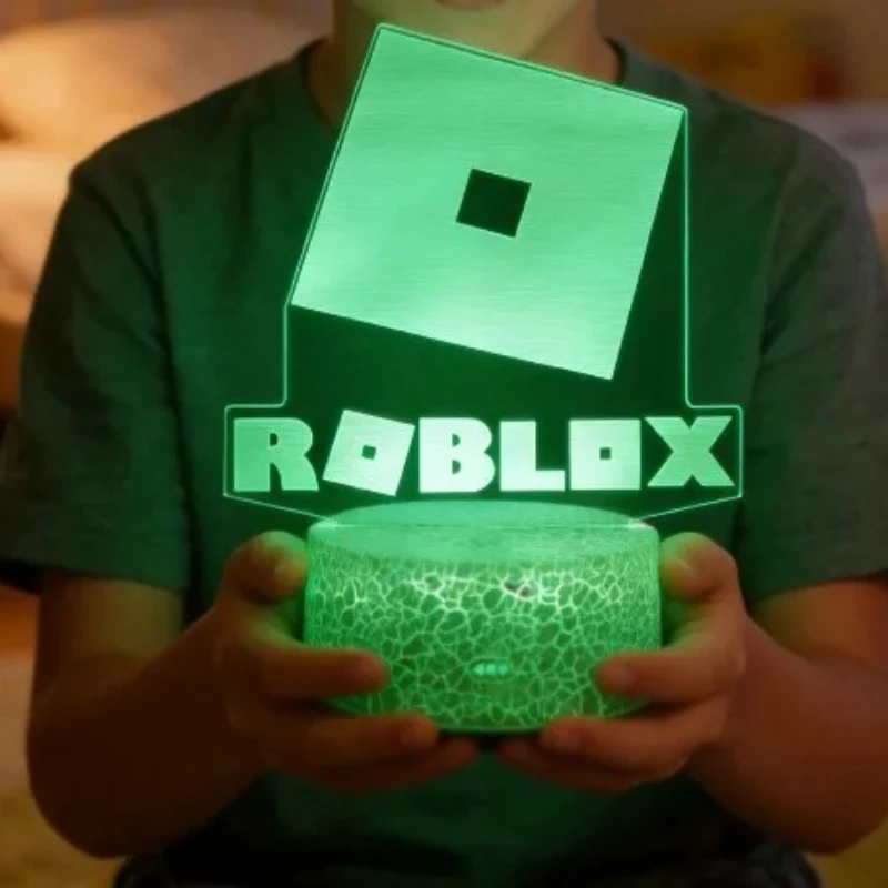 

Exquisite ROBLOXS Series LED Remote Control Desk Lamp Cartoon Touch Remote Control Creative Lamp Boys and Girls Gifts