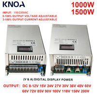 Switching Power Supply MS-1000W 1500W 180V-264V AC/DC 12V 15V 24V 36V 48v 60V 68V 72V 85V 110V 150V 200V Voltage Adjustable SMPS