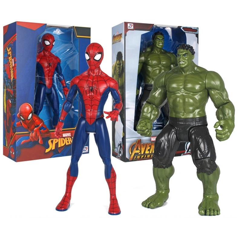 ZD Toy Series 36 cm Marvel Legends Figura Thanos Spiderman Iron Man Hulk Modello Action Figure Giocattoli da collezione per adulti Regalo per bambini