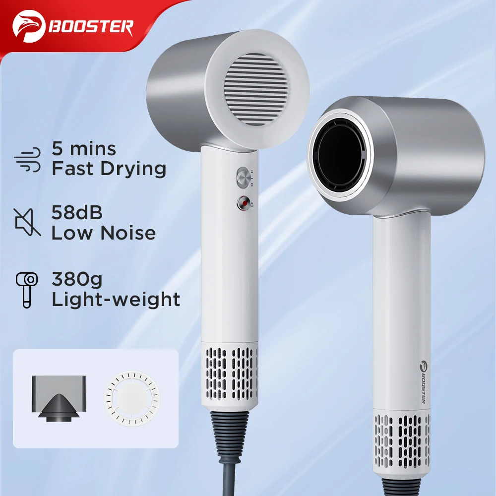 BOOSTER H2A High Speed Brushless Motor Maintenance Hair Dryer Wired Safety Sterilization Hair Dryer for Beauty Salon Use