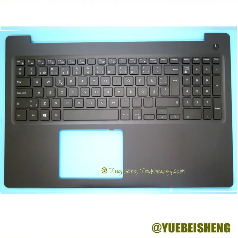 

YUEBEISHENG New/org for DELL Latitude 3590 L3590 E3590 Palmrest DE keyboard upper cover C shell