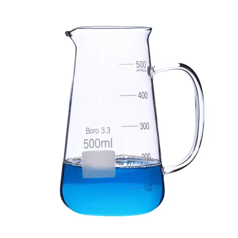 2 шт. стеклянный треугольный стакан из боросиликатного стекла, термостойкая стеклянная треугольная чашка с ручкой, диспенсер для вина 125 мл/250 мл/500 мл