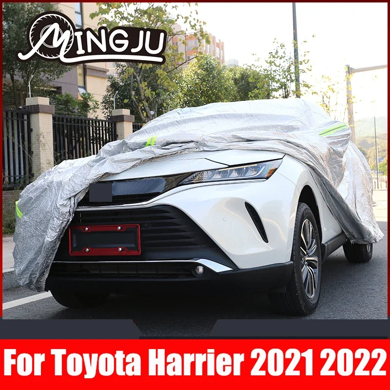 For Toyota Harrier Venza 2021 2022 Car Covers Indoor Outdoor Full Auot Cover Sun UV Snow Dust Resistant Protection Cover