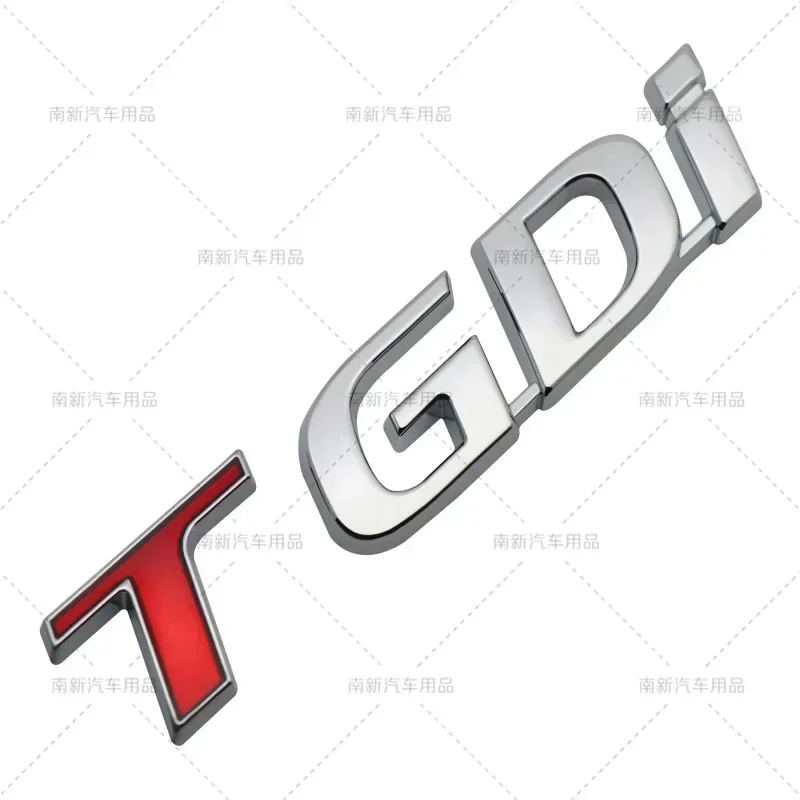 TGDI T-GDI 3D Metal Car Badge Emblem Sticker For Hyundai Tucson Sonata Creta I30 IX25 Side Rear Decal