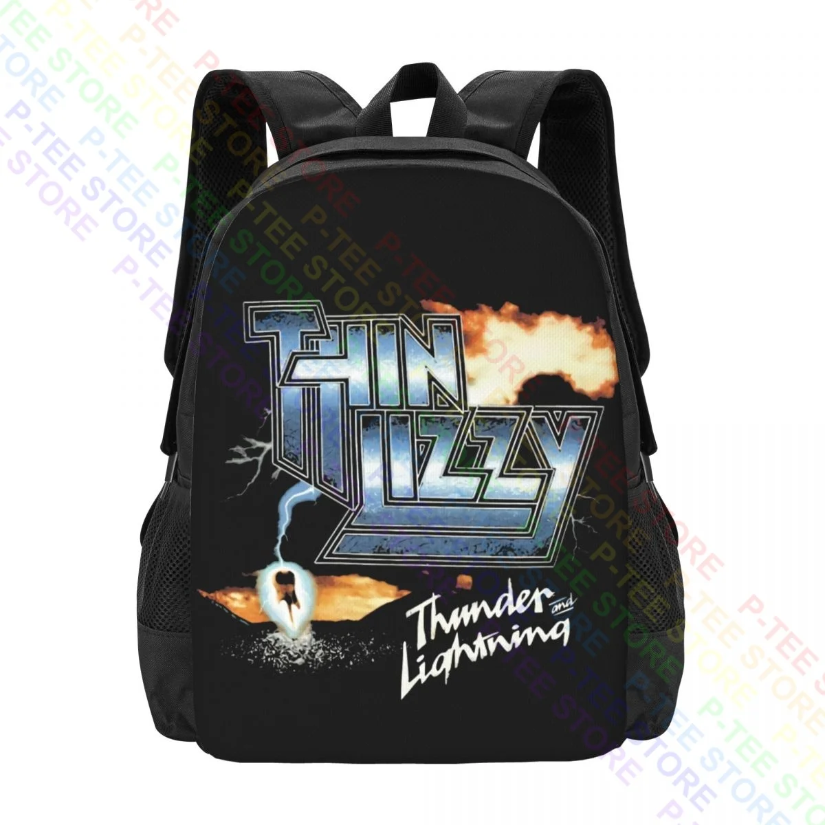 Thin Lizzy Thunder And Lightning Band LogoBackpack Large Capacity Newest Sports Style