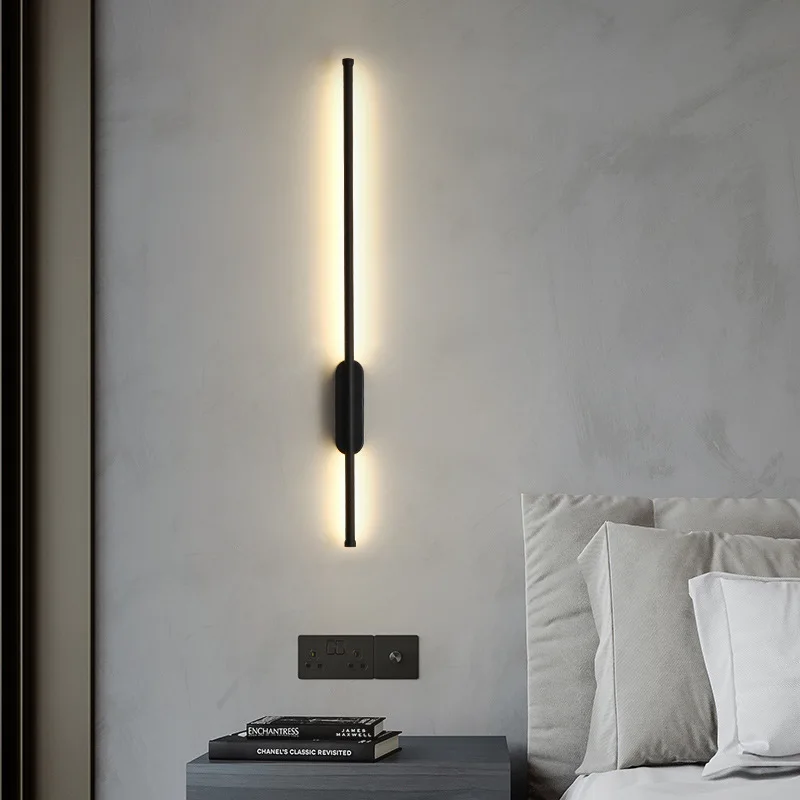 

Modern LED Wall Lamp Long Light Indoor Night Lighting Minimalist Living Room Bathroom Decor Bedside Ceiling 60cm 80cm 100cm120cm