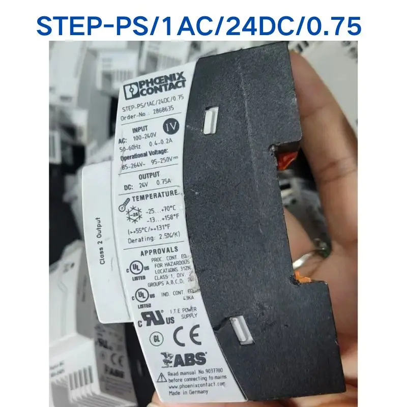 

Б/у тест ОК для блока питания PHOENIX STEP-PS/1AC/24DC/0,75 2868635