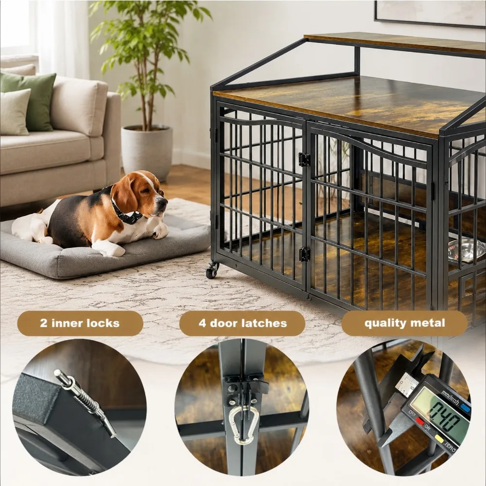 XXL Wooden Dog Crate Furniture 2