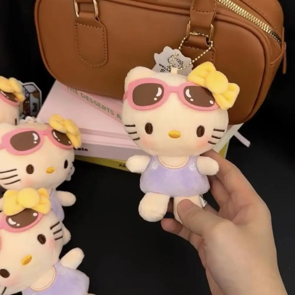 

Милые розовые солнцезащитные очки KT Cat кулон Sanrio Hello Kitty брелок Kawaii мультфильм рюкзак кулон брелок Decora
