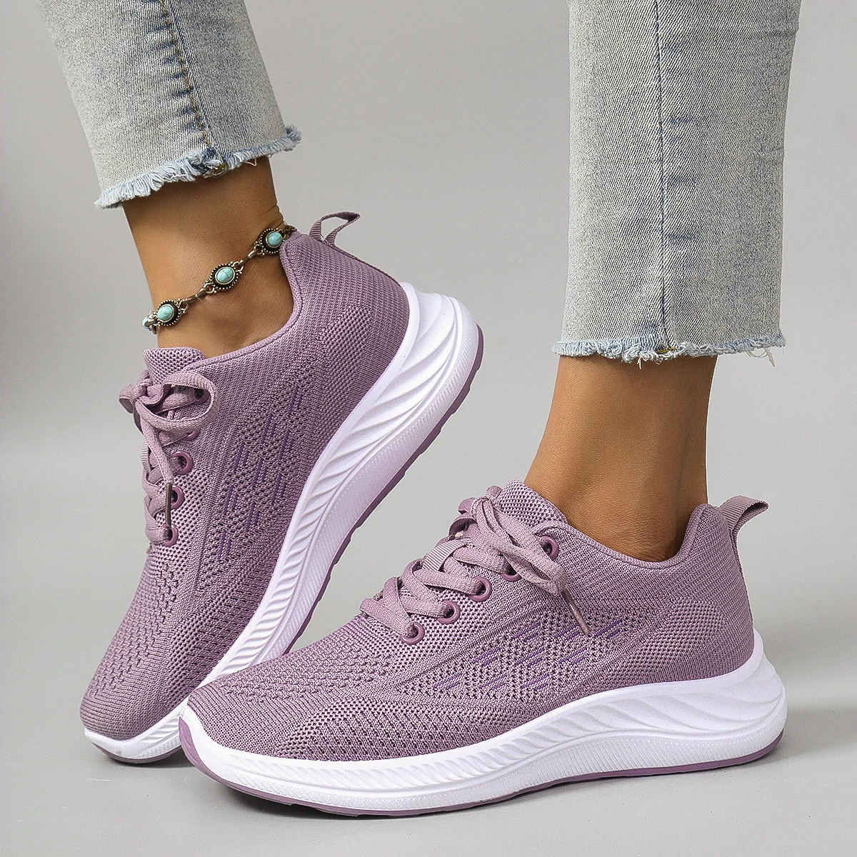 أحذية نسائية صيفية مسطحة شبكية قابلة للتنفس أحذية نسائية أحذية رياضية كاجوال، شحن مجاني للتخليص