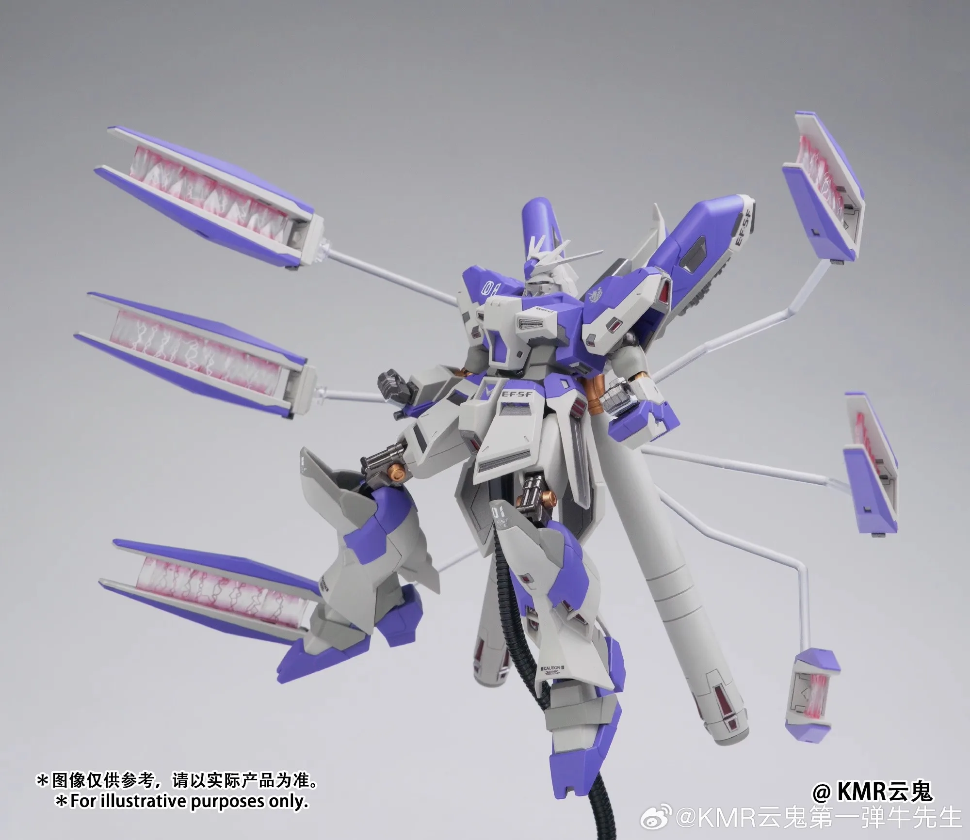 1/144 Kmr Hi-V Ver.Mr Rx-93-V2 Model Kit Assemblage Actiefiguren Robot Plastic Model Met Basis Hi-V Standbeeld Kind Verjaardag Speelgoed Cadeau