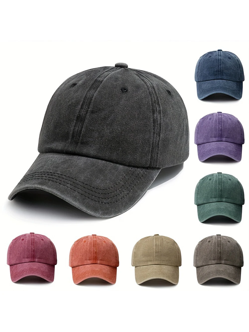 1 Unisex-Baseballkappe aus Baumwolle für alle Jahreszeiten, modisch und bequem. – Detail 1