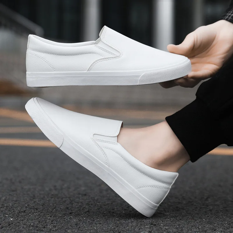 

Size 48 Mens Shoes Fashion White Shoes Leather Casual Sneakers Tenis Feminino Zapatos De Mujer Casual Shoes White Mens Loafers