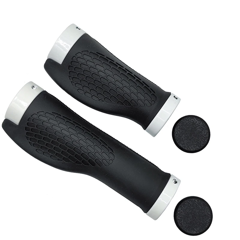 PE Rubber MTB Bike Grips Stuurhoes Rubber Zacht Antislip Fietsgreep Legering Lock Bar BMX Handvat Manchetten Fietsen Accessoires