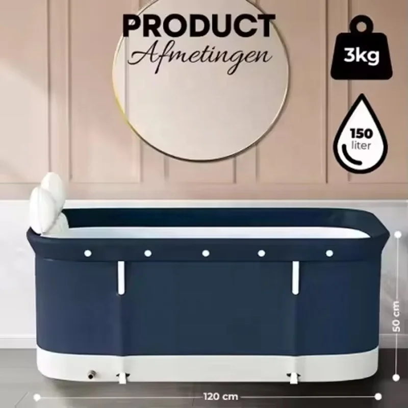 Adult Folding Bathtub Durable Portable Eco-Friendly Inflatable Indoor/Outdoor Soaking Plastic PVC Wide Bath Pillow Bath Seat