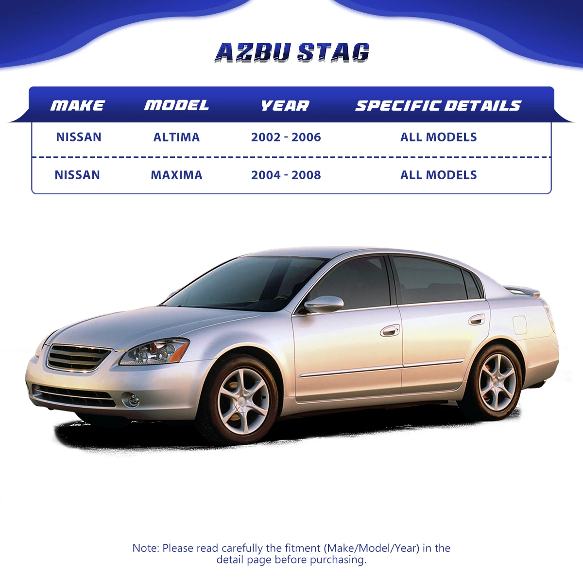 AzbuStag Steering Column for Nissan Altima Maxima 2002 2003 2004 2005 2006 2007 2008 480808J000