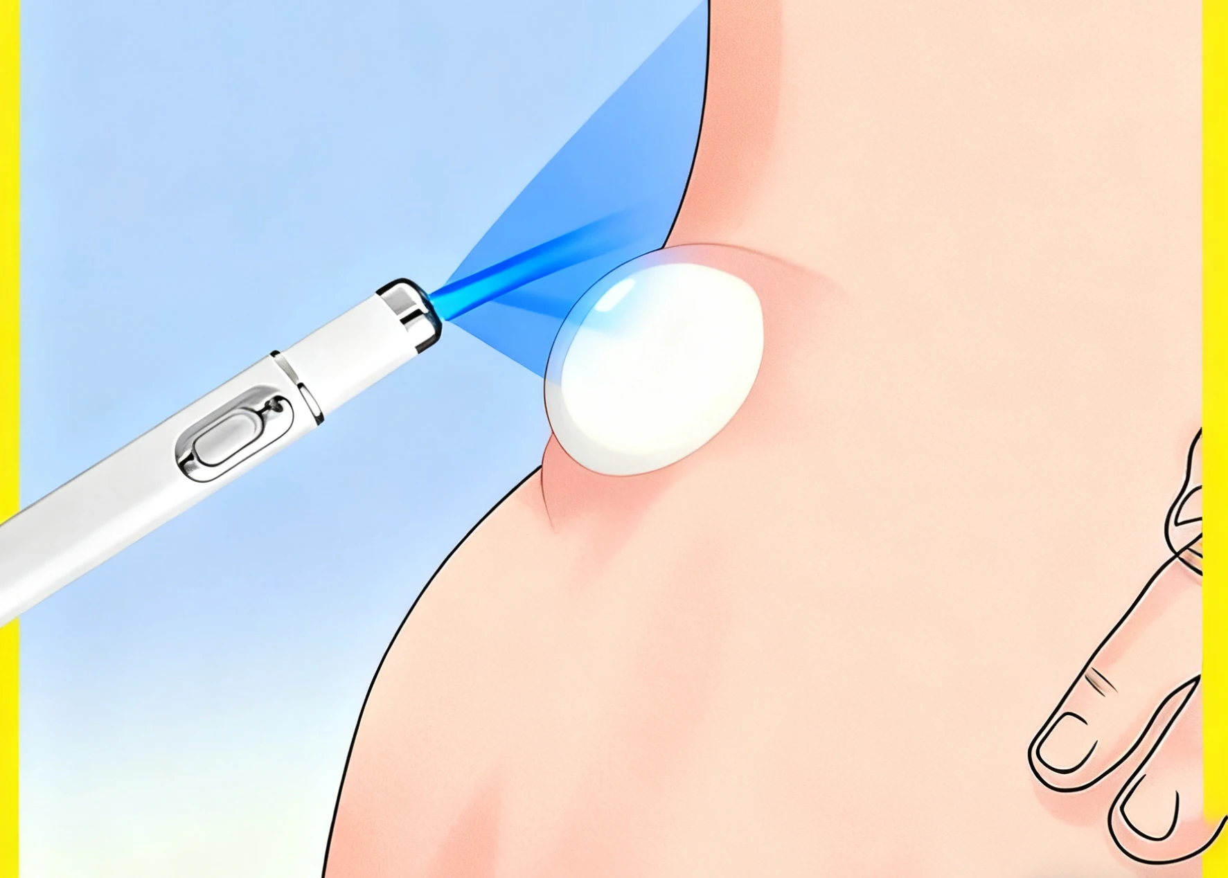 

Профессиональная ручка для ухода за кожей с синим лазером, для снижения внешнего вида пятен и способствующего сияющего сияния.