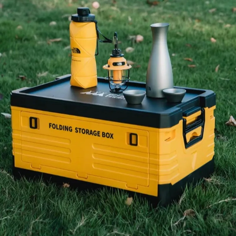 

Outdoor Camping Storage Box Household Folding Simple Practical Picnic Large-capacity Dustproof Box Portable Camping Supplies