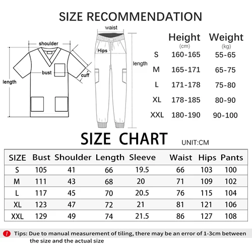 Imagen 2 del producto Uniformes quirúrgicos para mujer, ropa de trabajo para salón de belleza, Spa, conjunto de exfoliación médica, uniforme clínico de enfermera y médico, pantalones de Top clínico, nueva moda