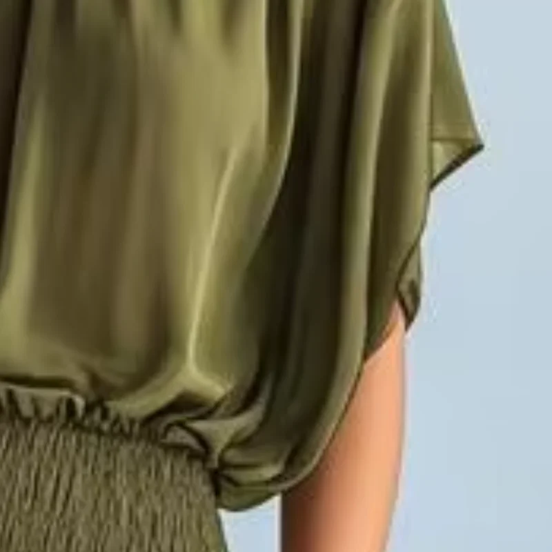 

Women Long Formal Dress Boat Neck Short Sleeve A-line Flowy Chiffon Dress Flowy Cocktail Party Wedding Guest Dress