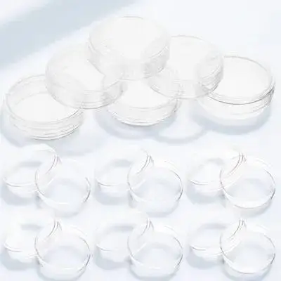 30Pcs Petri Plates with Lids Plastic Culture Dishes for Science Experiments Laboratory Supplies Specimen Containers Easy to