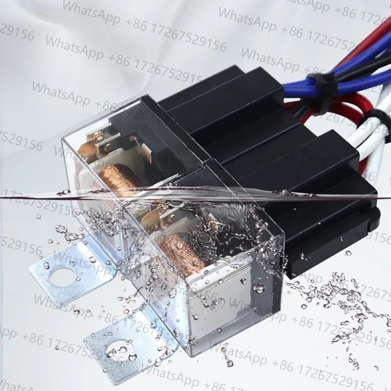 DIY H4 Automotive Brightener Headlight Modification Wiring Harness Group With Relay 80A