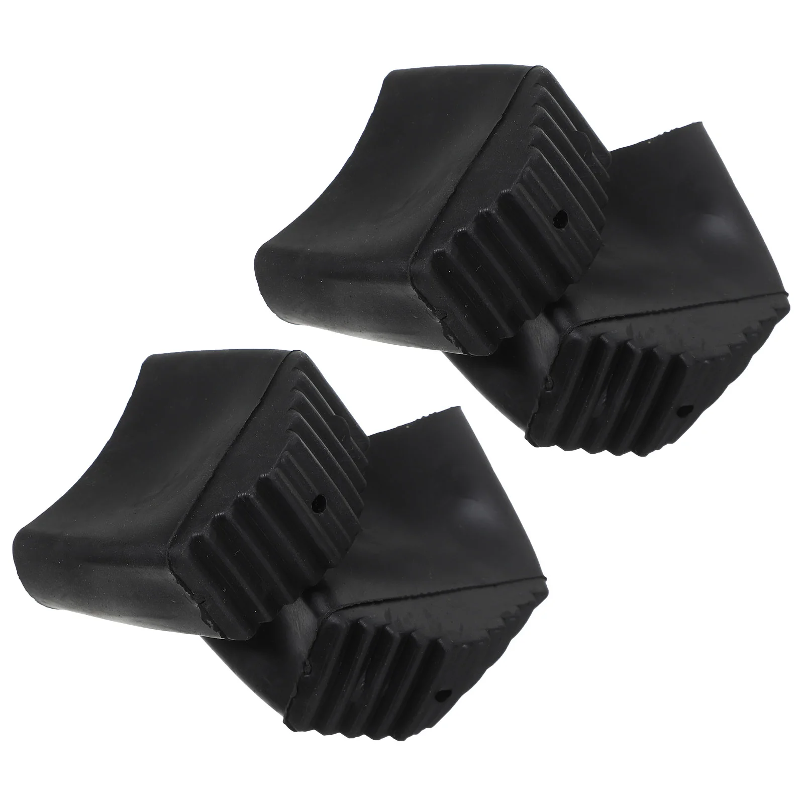 4 Pcs Ladder Foot Pad Anti skid Cover Thick Black Household Cushion Multi function Protective Pad Telescopic Folding