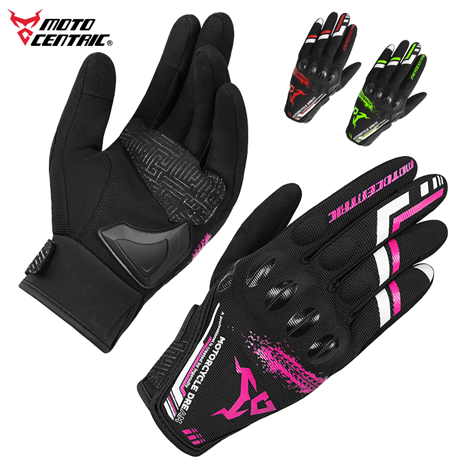 

Розовые женские дышащие сетчатые мотоциклетные перчатки для девочек, женские перчатки для мотокросса с сенсорным экраном, велосипедные перчатки для гонок MTB