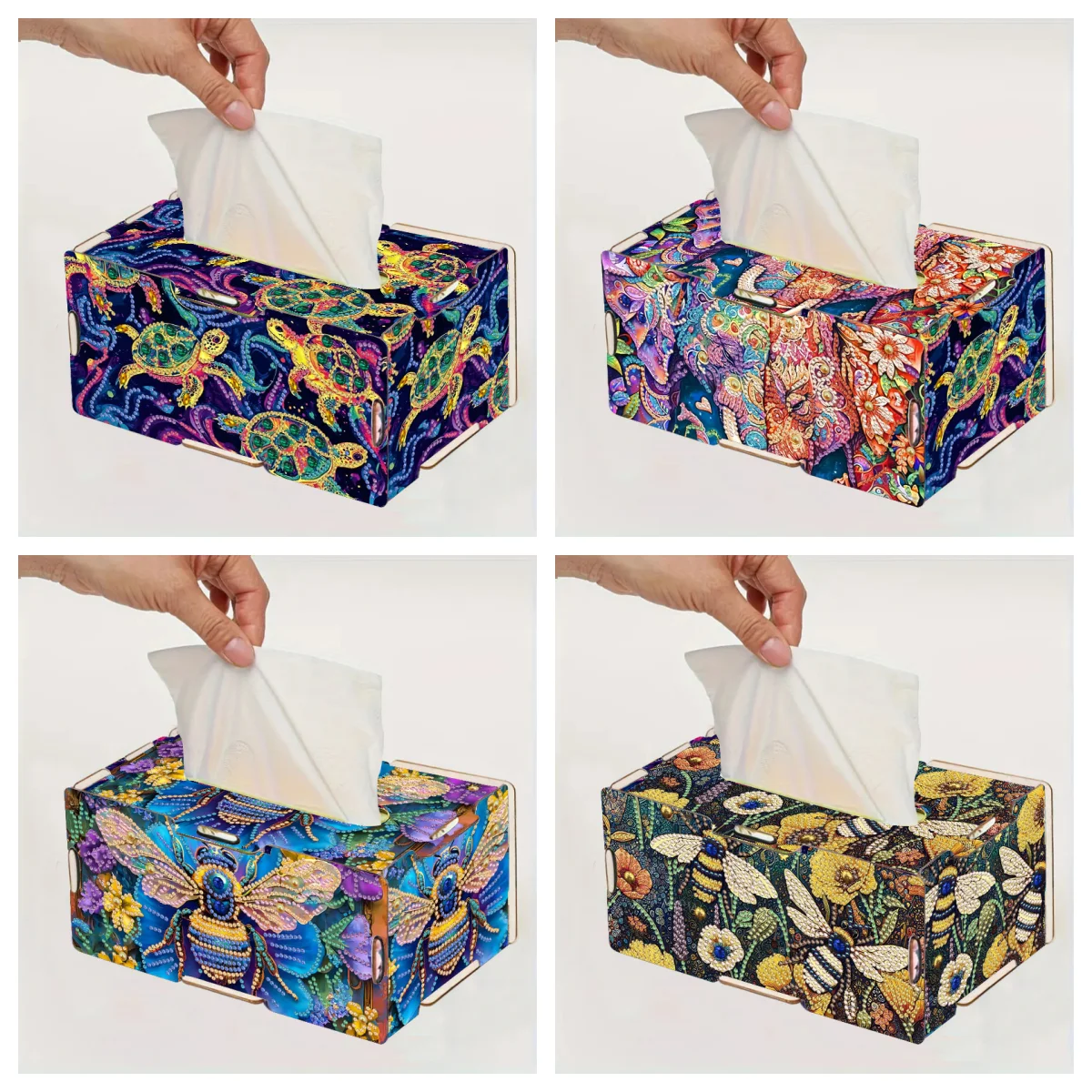 Pattern Tissue Paper - 1 DIY Turtle/Bee Pattern Diamond Painting