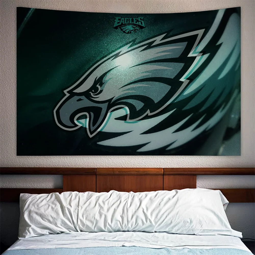 Philadelphia Eagles Boho Home Decoration Wall Tapestry Living Room Decors Aesthetic Cute Room Decor Tapestries Kawaii Bedroom