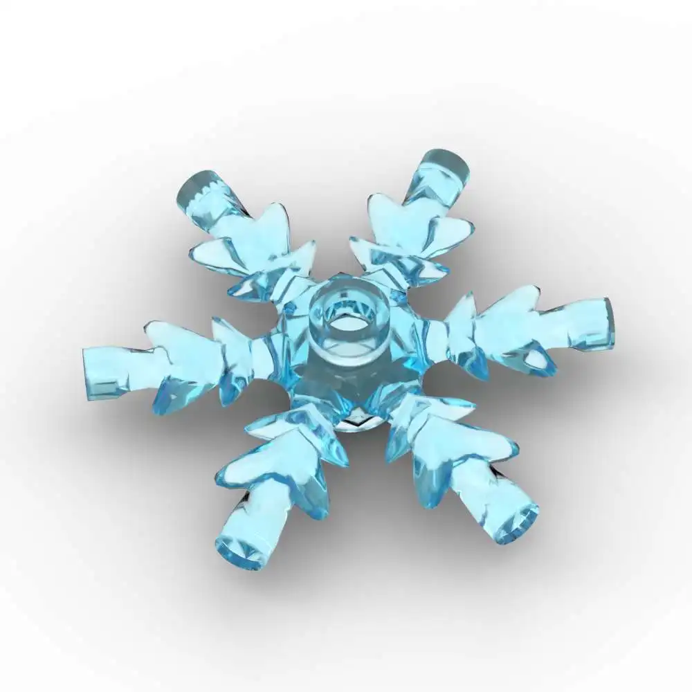 

MOC 10PCS Part Bricks 42409 Rock 4 x 4 Ice Snowflake Building Blocks Set x789 Crystal Particle Toys Birthday Christmas Kid Gifts