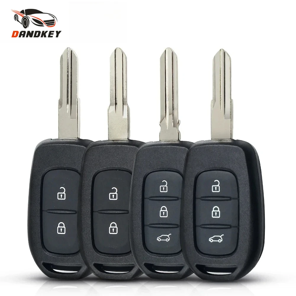 

Чехол для ключа автомобиля Dandkey 2/3BTN для Renault Sandero Dacia Logan Lodgy Dokker Duster Trafic Clio4 Master3 HU136TE VAC102